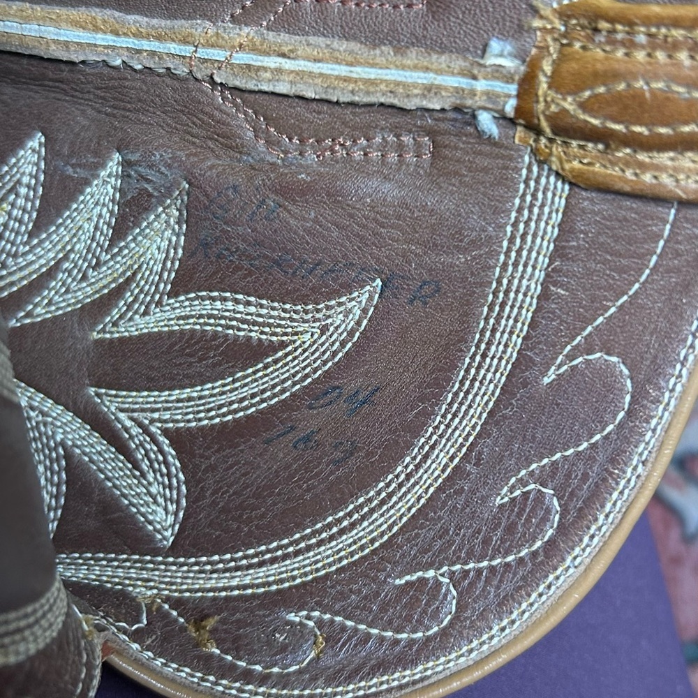 Vintage Paul Bond 04 Custom Cowboy Boots Men’s 11.5/12D Handmade Western USA - Picture 11 of 11
